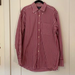 Charles Tyrwhitt Red Checkered Shirt Classic Fit